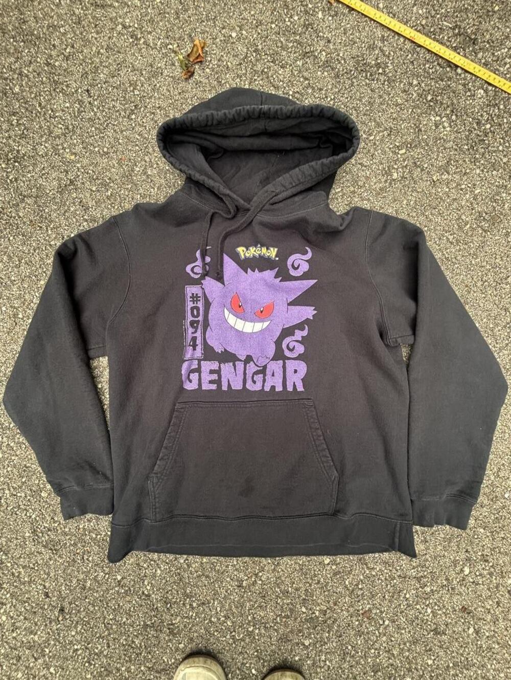 Vintage Y2K Pokemon Gengar Hoodie with purple Gengar graphic
